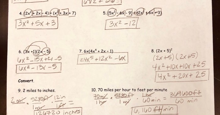 All things algebra answer key unit 1