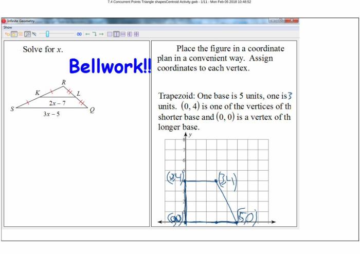 Points of concurrency of a triangle