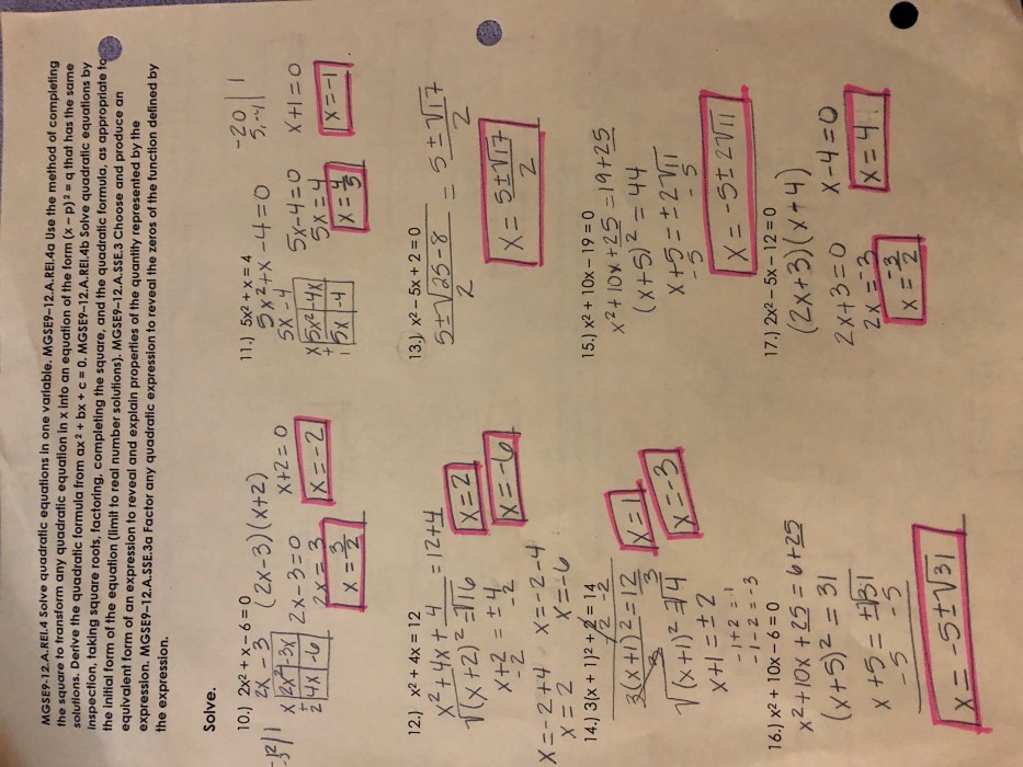 All things algebra answer key unit 1