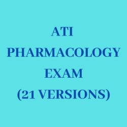 Pharmacology ati proctored exam 2022