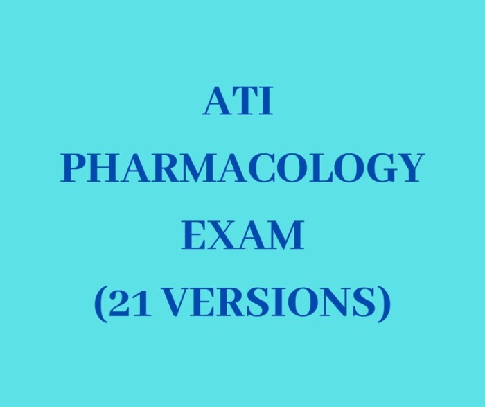 Pharmacology ati proctored exam 2022