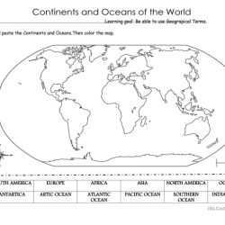 Geography oceans continents