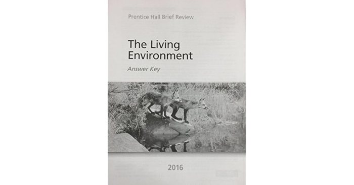 The living environment prentice hall brief review answer key