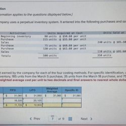 Warnerwoods company uses a perpetual inventory